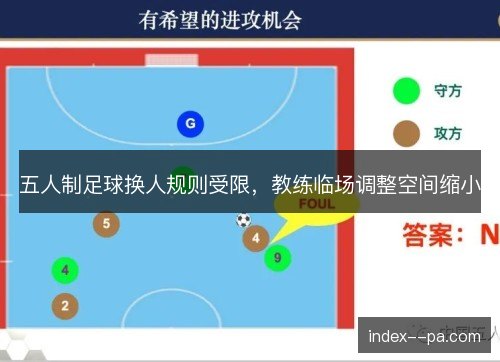 五人制足球换人规则受限，教练临场调整空间缩小